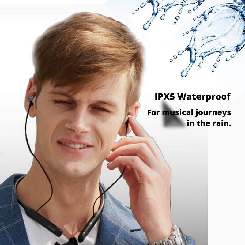 Philips Bluetooth Wireless Neckband earbuds - PN402, 5 of 10