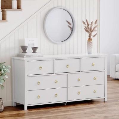 Freestanding Dresser Storage, Vertical Cabinet with Storage Drawer Dresser, Wooden Closet Dressers Chest for Bedroom, Nursery, Living Room