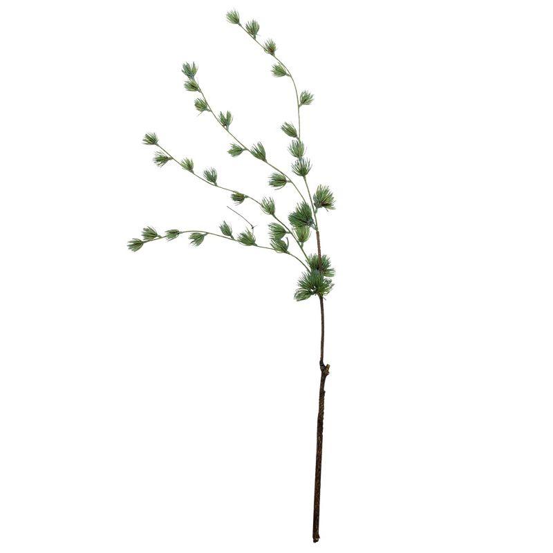 Northlight 43" Green and Brown Mini Needle Cascading Artificial Christmas Pine Spray, 1 of 5