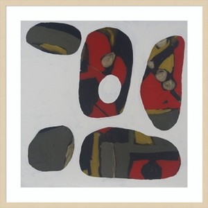 Amanti Art Painted Stones II by Erin McGee Ferrell Wood Framed Wall Art Print - 1 of 4