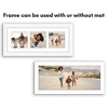 Americanflat 9x12 Picture Frame with Polished Plexiglass - Set of 2 - Use as 6x8 Frame with Mat or 9x12 Frame Without Mat - Gold - 4 of 4