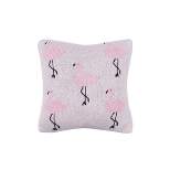 C&F Home 10" x 10" Flamingo Knitted Throw Pillow