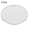 Unique Bargains Stainless Steel Round Cross Wire Barbecue Grill with Legs - 3 of 4