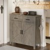 KTMBDW Buffet Cabinet with Drawers, 31.5" Sideboard Buffet Storage Cabinet with Shelves and Doors, Modern Farmhouse Kitchen Table for Kitchen - 2 of 4