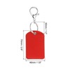 Unique Bargains PU Leather Keychain Fobs with Key Rings for DIY Crafts 2 Pcs - 2 of 4