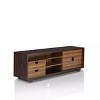 Jubu Open Shelf TV Stand for TVs up to 60" Wenge - miBasics: Contemporary Media Console, 70 Inch Compatibility - 4 of 4