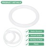 Unique Bargains Plastic Durable Multipurpose DTY Design Macrame And Knotting Supplies O Rings 30 Pcs - 2 of 4