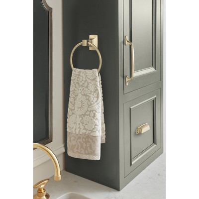 Highland Ridge Golden Champagne Wall Mounted Towel Ring