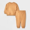 Baby Boys' 2pc John Deere Tractors Pullover & Bottom Set - Orange - 2 of 4