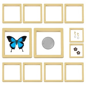 Unique Bargains Transparent PE 3D Floating Display Stand Holder Jewelry Storage Box 12 Pcs - 1 of 3