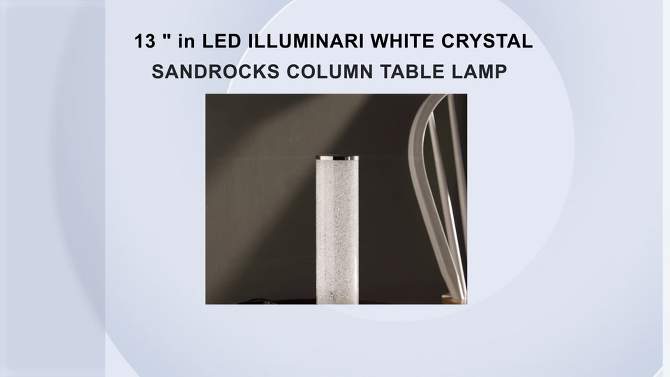 13&#34; Novelty Metal Tube Table Lamp (Includes LED Light Bulb) Black - Ore International, 2 of 7, play video