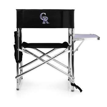MLB Colorado Rockies Outdoor Sports Chair - Black