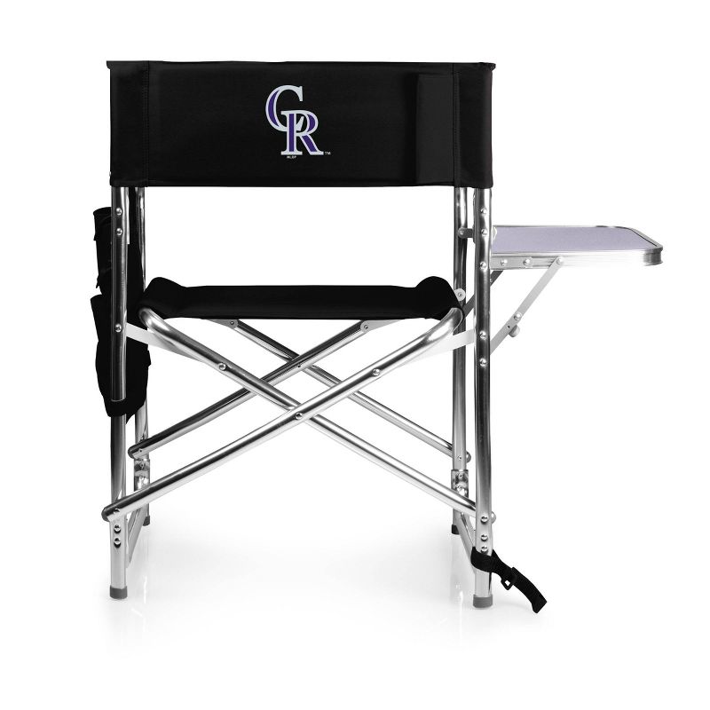 MLB Colorado Rockies Outdoor Sports Chair - Black, 1 of 13