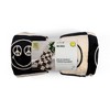 Yoobi SmileyWorld 50"x60" Faux Shearling Checkered Blanket Printed Black - 3 of 4