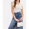Women's Tatum Ruffled Knit Short Sleeve Top - Urban Daizy - 3 of 3