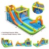 Infans Inflatable Water Slide Park Bounce House Climbing Wall Without Blower - 2 of 4