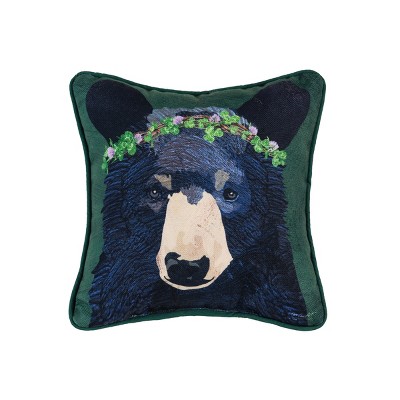 C&F Home Clover Bear HD Printed Printed Petite Throw Pillow