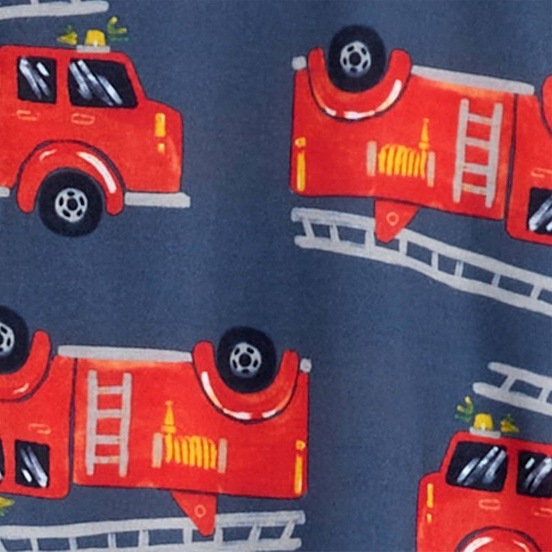 Carter&#39;s Just One You&#174; Toddler Boys&#39; Construction Fire Trucks Footed Pajamas - Red/Yellow/Blue, 4 of 5