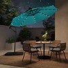 WestinTrends 10 Ft Outdoor Patio Solar LED Cantilever Umbrella - 2 of 4
