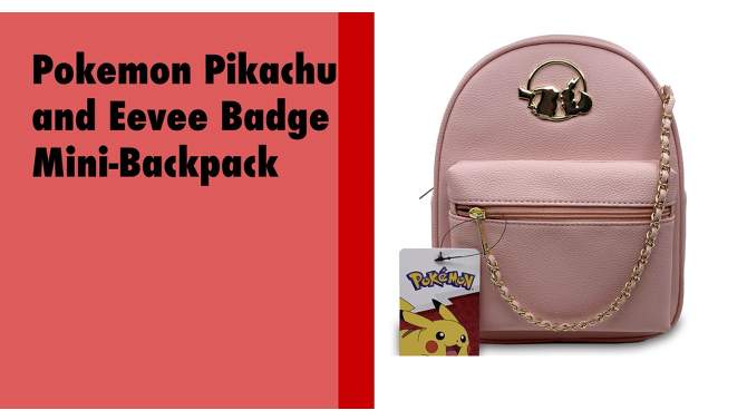 Pokemon 11&#34; Backpack - Pikachu and Eevee Friends, 2 of 14, play video