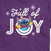 Men's - Lilo and Stitch - Full Of Joy Christmas Short Sleeve Graphic T-Shirt - 2 of 4