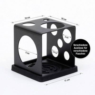 Brainstream Dri.cube, Stainless Steel Space-saving cube for draining of bottles, cutlery, kitchen utensils