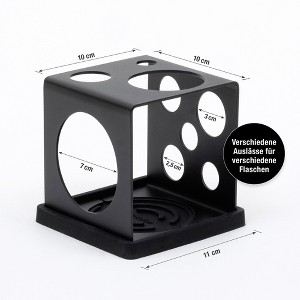 Brainstream Dri.cube, Stainless Steel Space-saving cube for draining of bottles, cutlery, kitchen utensils - 1 of 4