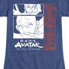 Girls' - Avatar: The Last Airbender - Katara and Aang Grid Fitted Short Sleeve Graphic T-Shirt - 2 of 4