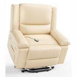 GOCAPTAIN PU Leather Lift Recliner for Elderly & Mobility Impaired, Adjustable Back and Legs, Heavy Duty Lift Chair for Seniors - 1 of 4