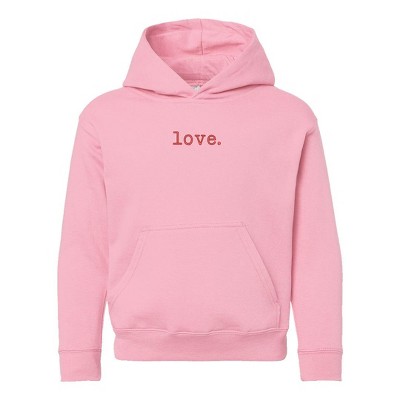 The Juniper Shop Embroidered Love Typewriter Youth Graphic Hoodie