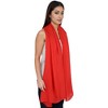 Anna-Kaci Womens Lightweight Chiffon Long Fashion Scarves Solid Color Fall Wrap Shawls - 2 of 4
