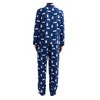 SLEEPHERO Traditional Fleece Long Sleeve Button Down Shirt with Fleece Pajama Pants with Pockets - 3 of 4
