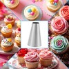 Unique Bargains Piping Tip 304 Stainless Steel Silver Tone 0.51"x0.98"x1.46" 1 Pcs - 2 of 3