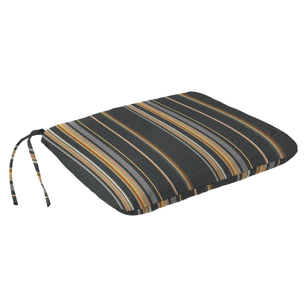 Jordan Square Dining Seat Pad - Charcoal (Grey)