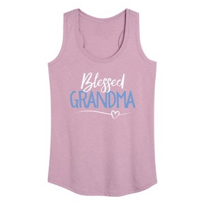Women's - Instant Message - Blessed Grandma Graphic Racerback Tank - 1 of 4