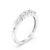 GILDED 1/2 CTTW Lab Grown Diamond 5 Stones Engagement Rings in 14KT Gold Plated or 925 Sterling Silver, Size 7 - 2 of 4