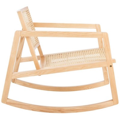 Coastal Comfort Natural Rattan 23" Glider Rocking Chair