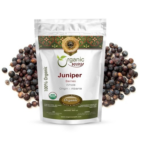 Organic Way Juniper Berries Whole 1 Lbs - image 1 of 4