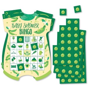 Big Dot of Happiness Double the Fun - Twins Two Peas in a Pod - Picture Bingo Cards and Markers - Baby Shower Shaped Bingo Game - Set of 18 - 1 of 4