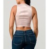 Women's Rose Sweatheart Cropped Sequin Top - PRIVY - 3 of 4