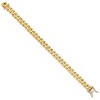 Black Bow Jewelry Men's 14k Yellow Gold, 10mm Traditional Curb Chain Bracelet - 8 Inch - 2 of 4