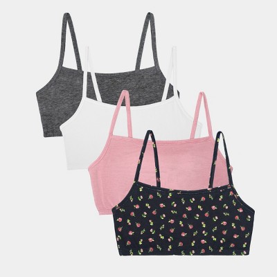 Fruit of the Loom Women's Spaghetti Strap Cotton Sports Bra 4-Pack