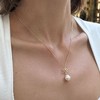 Adornia 14k Gold Plated Freshwater Pearl Bow Necklace - 2 of 3