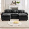 Likepay 105.9 in. Chenille Fabric 5 seat Sectional Sofa with 2 Ottomans - 2 of 4