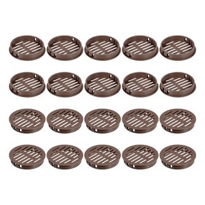 Unique Bargains Plastic Circular Soffit Air Vents for Bathroom 24 Pcs - 1 of 4