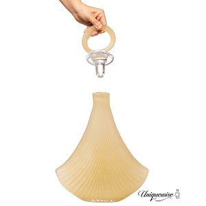 Uniquewise 20-Inch and 16-Inch Decanter-Inspired Glass Vases - Ideal Centerpieces for Entryway Tables, Dining Tables, Living Room - 1 of 4