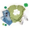 Simply Sage Market Grunge Clover Short Sleeve Tee - L - Light Green - 3 of 4
