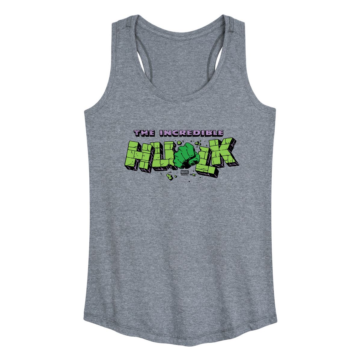 Women's - Marvel - Hulk Punch Graphic Racerback Tank