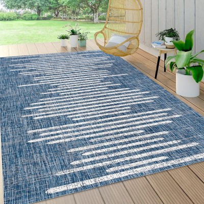 JONATHAN Y Zolak Berber Stripe Geometric Indoor/Outdoor Area Rug