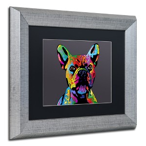 Trademark Fine Art -Michael Tompsett 'French Bulldog Grey' Matted Framed Art - 1 of 4